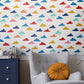 Whatever the Weather Rainbow Nursey Room Wallpaper - Multicolor