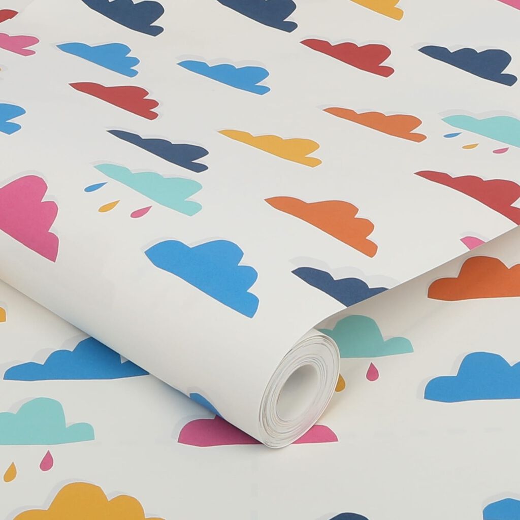 Whatever the Weather Rainbow Nursey Room Wallpaper 2 - Multicolor