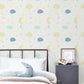 Moon & Stars Nursey Room Wallpaper - Multicolor