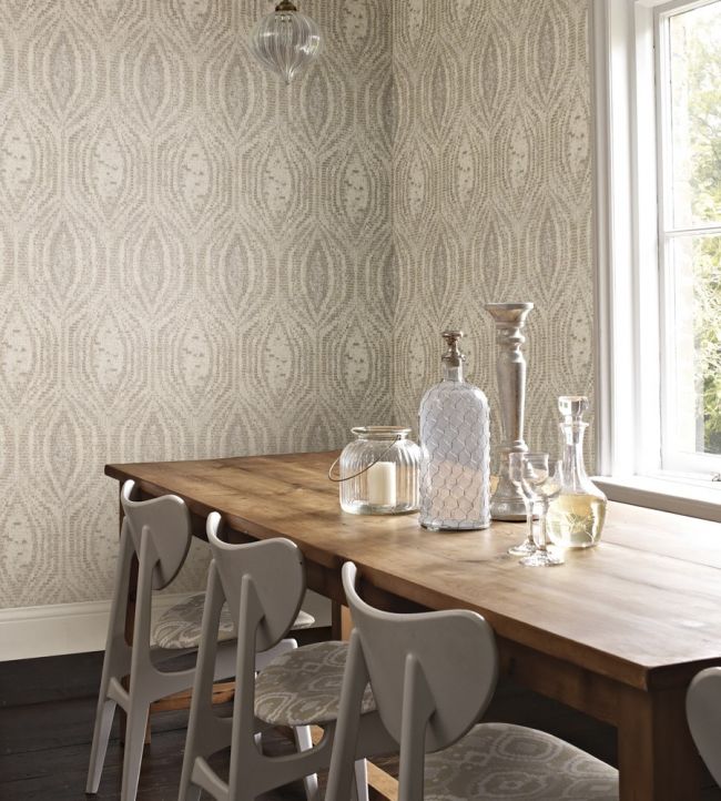 Marrakesh Room Wallpaper - Gray