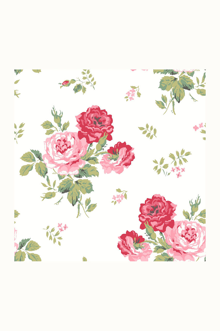Antique Rose Room Wallpaper - Pink