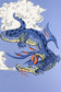 Peace Dragon Kids Room Wallpaper - Blue