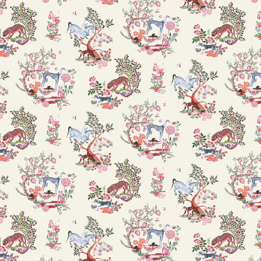 Painted Kingdom Wallpaper - Pink