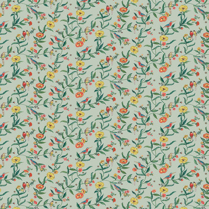 Summer Birds Wallpaper - Green