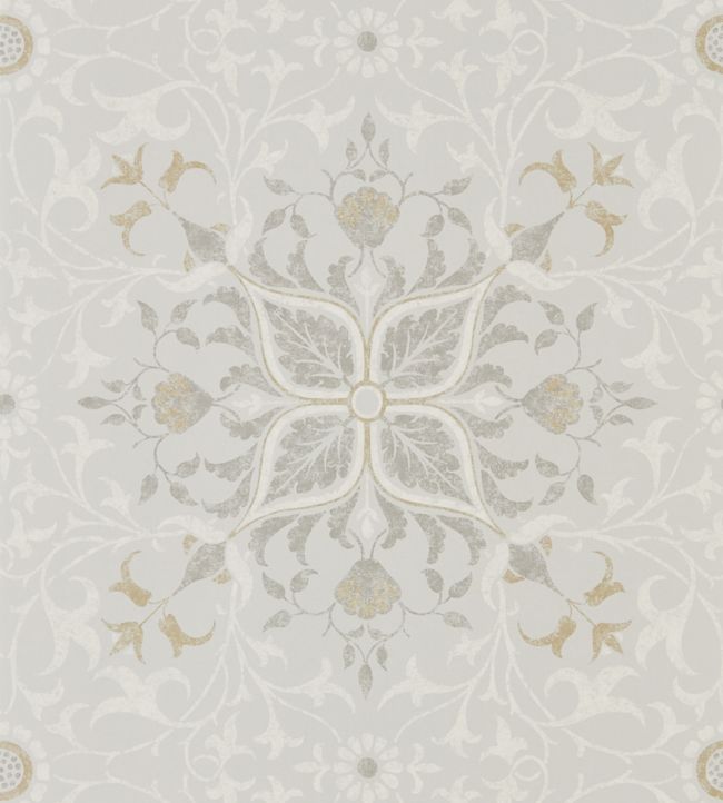 Pure Net Ceiling Wallpaper - Silver 