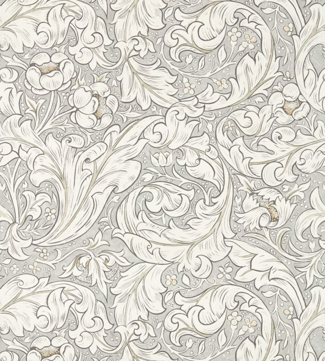 Pure Bachelors Button Wallpaper - Silver 