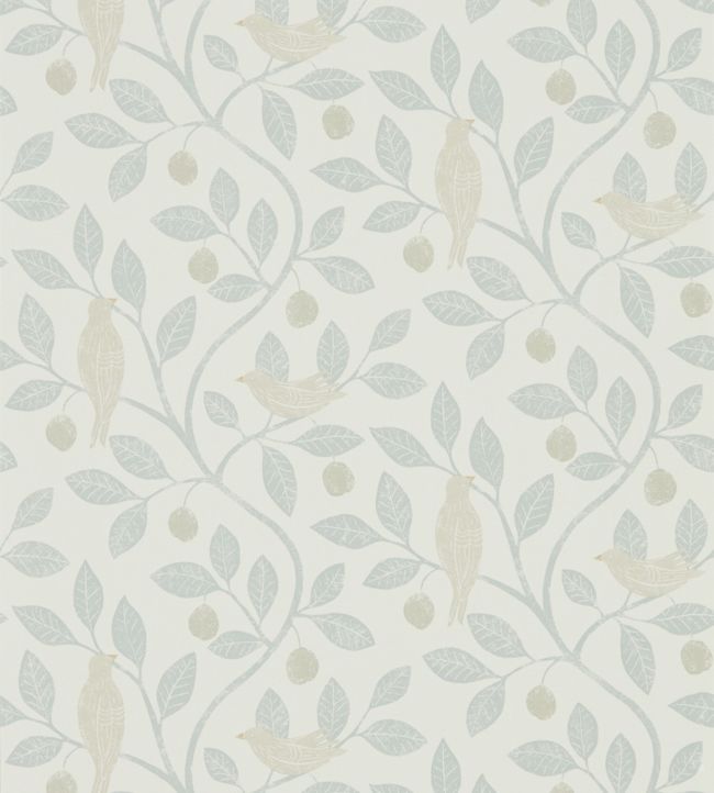 Damson Tree Wallpaper - Blue