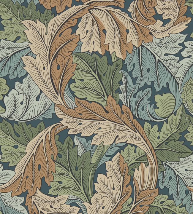 Acanthus Wallpaper - Green