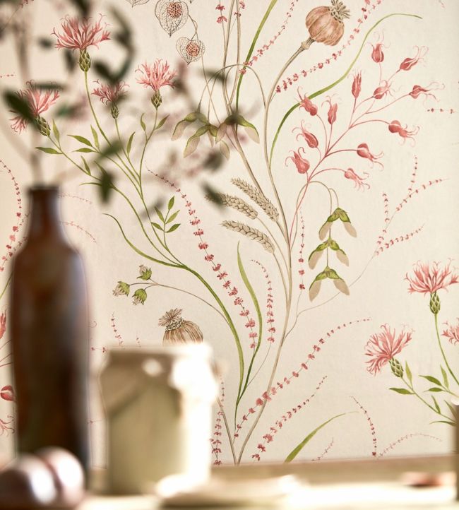 Summer Harvest Room Wallpaper 2 - Pink