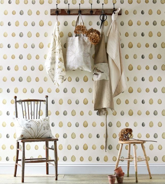 Nest Egg Room Wallpaper - Sand