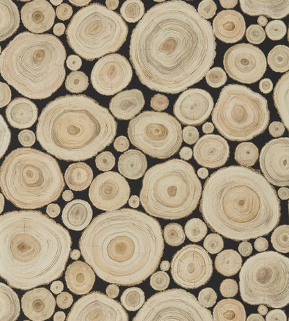 Alnwick Logs Wallpaper - Sand