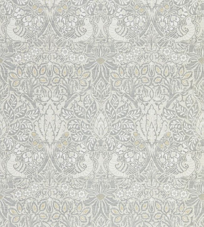 Pure Dove & Rose Wallpaper - Silver 