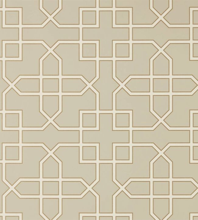 Hampton Trellis Wallpaper - Cream