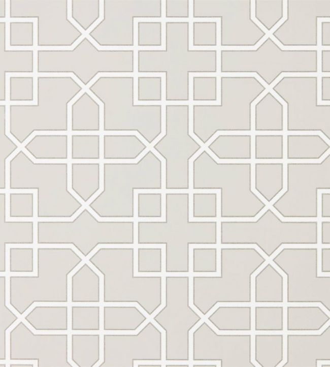 Hampton Trellis Wallpaper - Gray