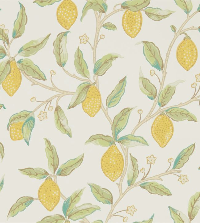 Lemon Tree Wallpaper - Green