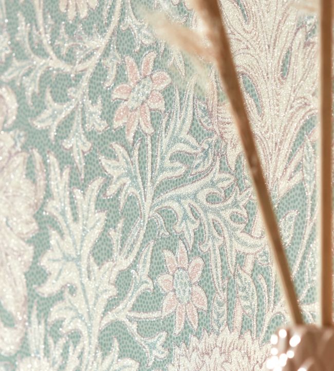 Double Bough Wallpaper - Teal