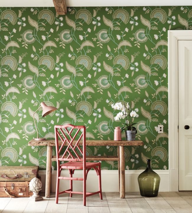 Hakimi Room Wallpaper - Green