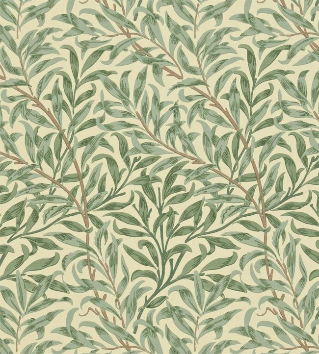 Willow Boughs Wallpaper - Green