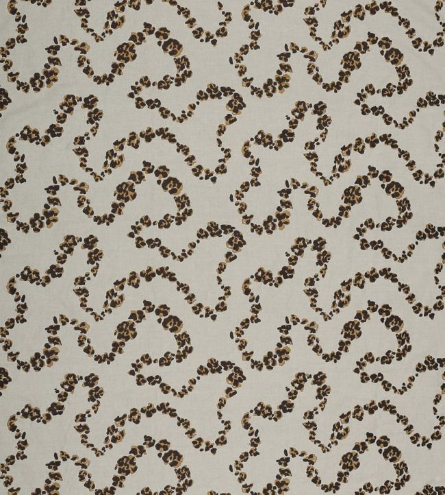 Leopard Trail Fabric - Gray 