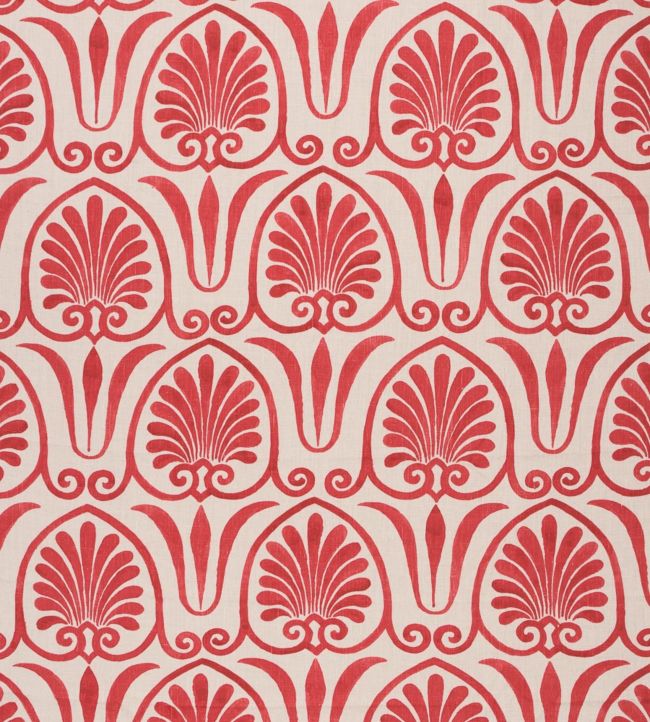 Acanthus Fabric - Red