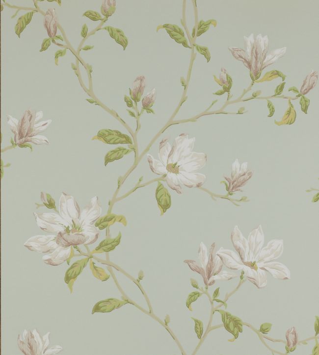 Marchwood Wallpaper - Teal - Colefax & Fowler