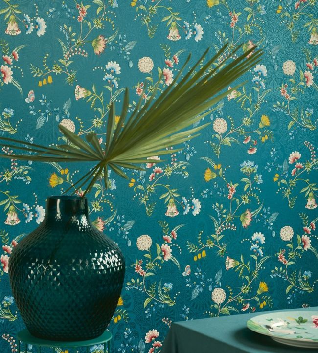 La Majorelle Room Wallpaper - Blue