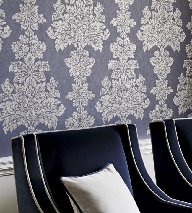 Katarina Wallpaper - Blue - Zoffany