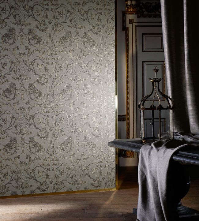 Landseer Wallpaper - Gray - Zoffany