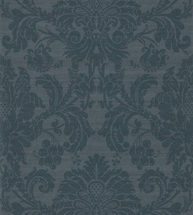 Crivelli Wallpaper - Blue - Zoffany