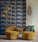 Darcy Wallpaper - Blue - Zoffany