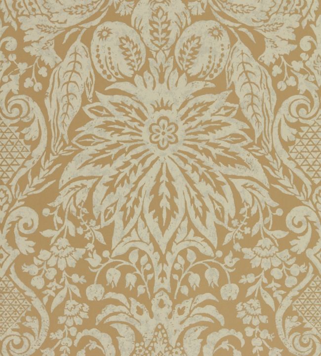 Mitford Damask Wallpaper - Sand - Zoffany