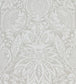 Mitford Damask Wallpaper - Silver - Zoffany