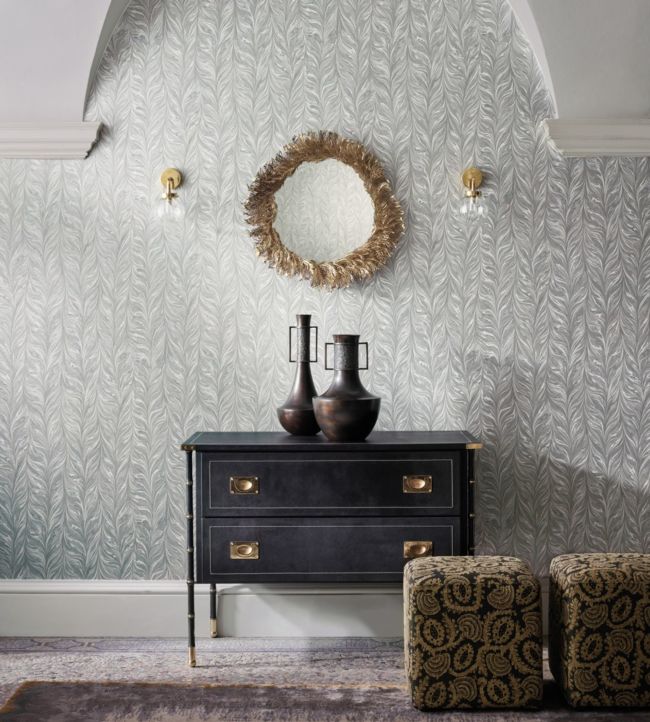 Ebru II Wallpaper - Gray - Zoffany