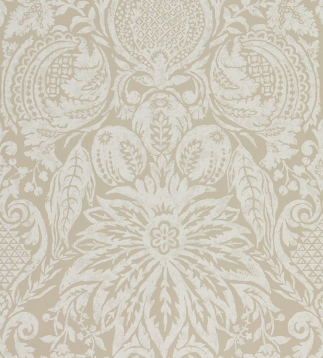 Mitford Damask Wallpaper - Cream - Zoffany