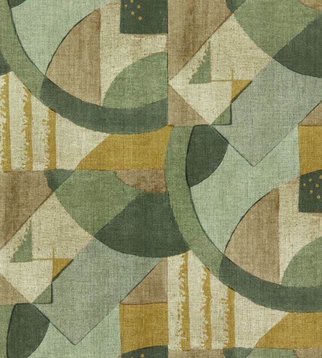 Abstract 1928 Wallpaper - Green - Zoffany