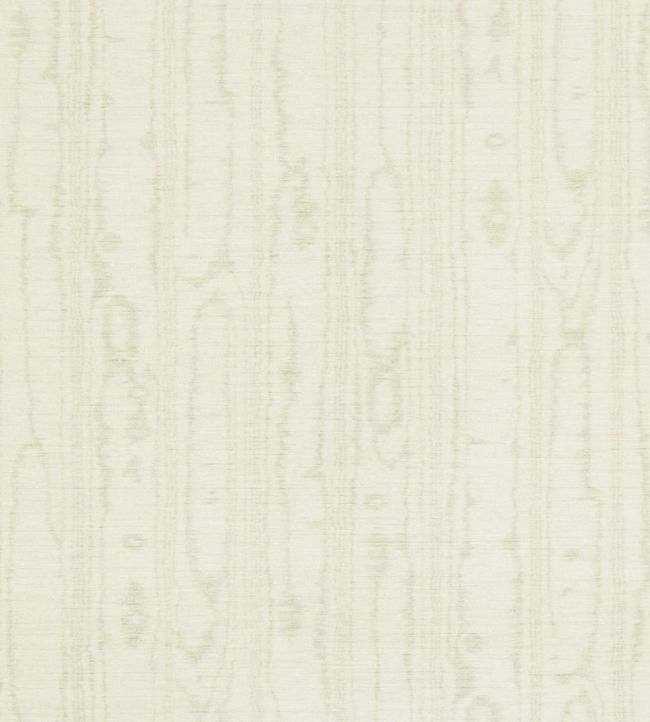 Watered Silk Wallpaper - White - Zoffany