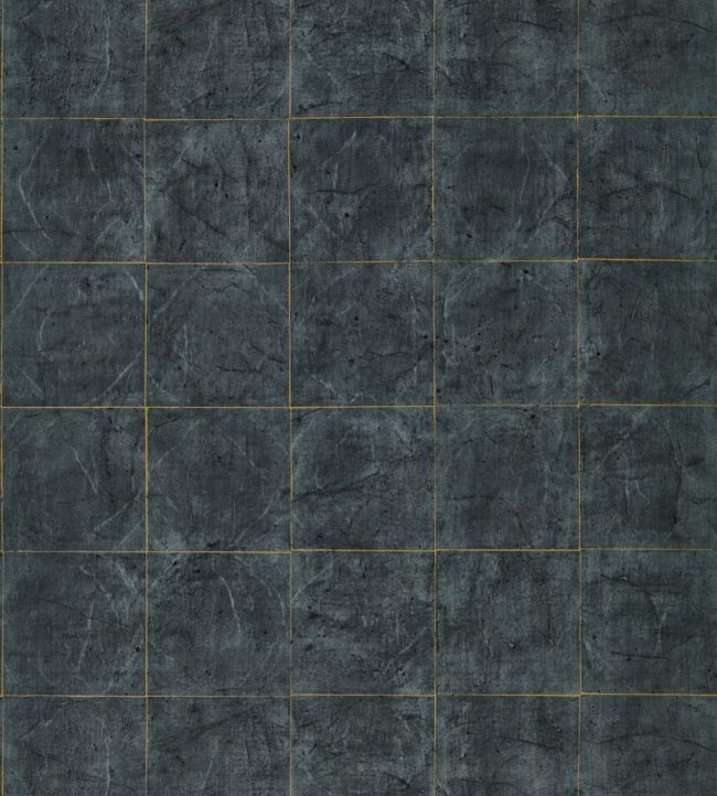 Piastrella Wallpaper - Black - Zoffany