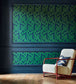 Persian Tulip Wallpaper - Green - Zoffany