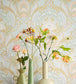 Vintage Floral Room Wallpaper - Cream