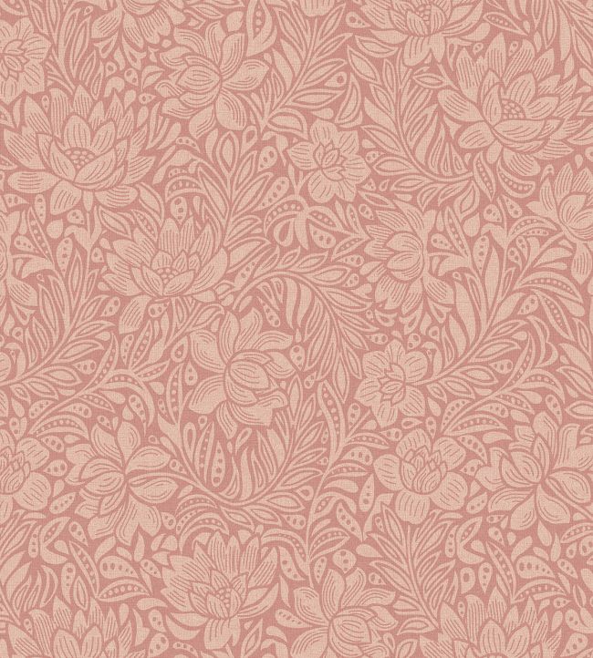 Floral Impression Wallpaper - Pink 