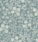 Retro Flowers Wallpaper - Gray 