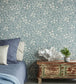 Retro Flowers Room Wallpaper - Gray