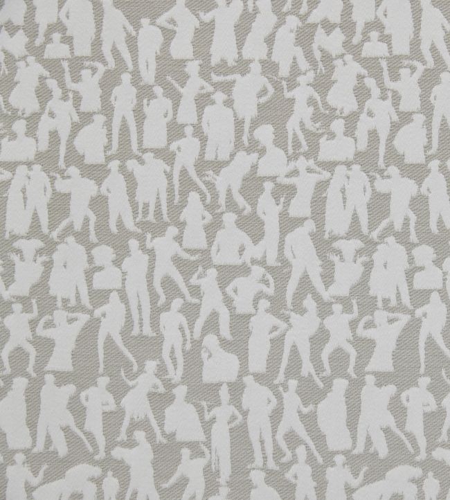 Silhouettes Fabric - Gray 