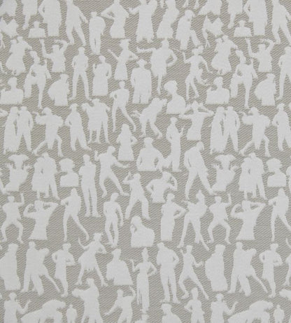 Silhouettes Fabric - Gray 