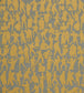 Silhouettes Fabric - Yellow 