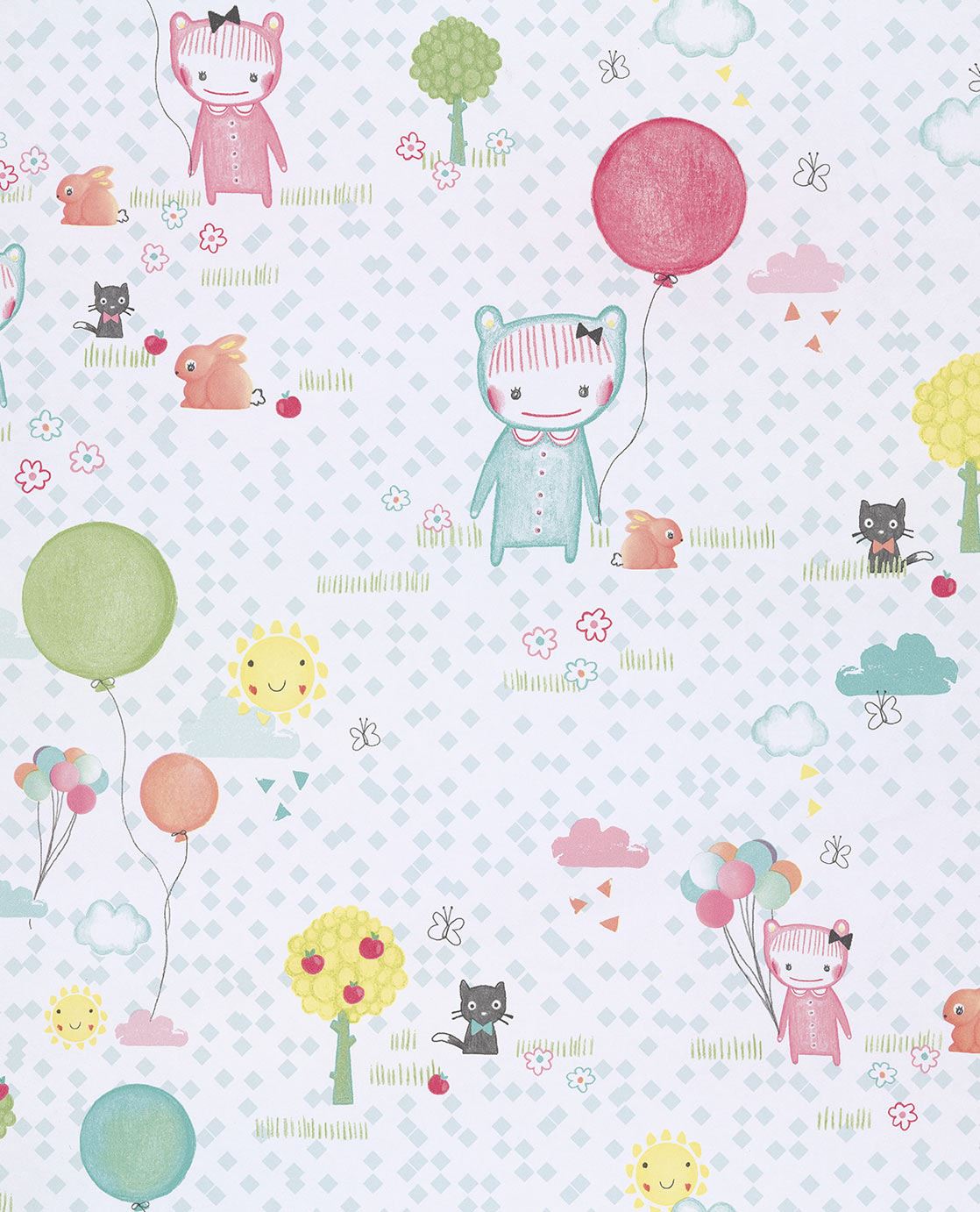 Tout Petit Nursey Wallpaper - Multicolor 