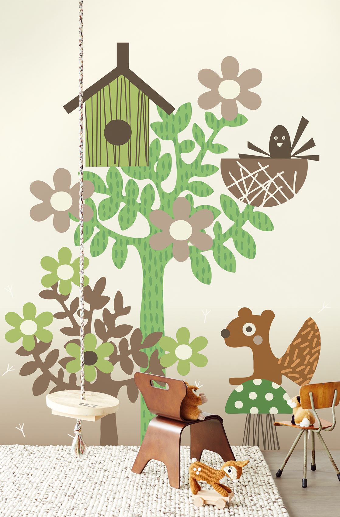 Tout Petit Nursey Room Wallpaper - Multicolor