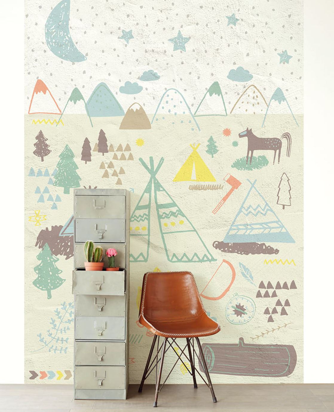 Wallpower Junior Nursey Room Wallpaper - Cream