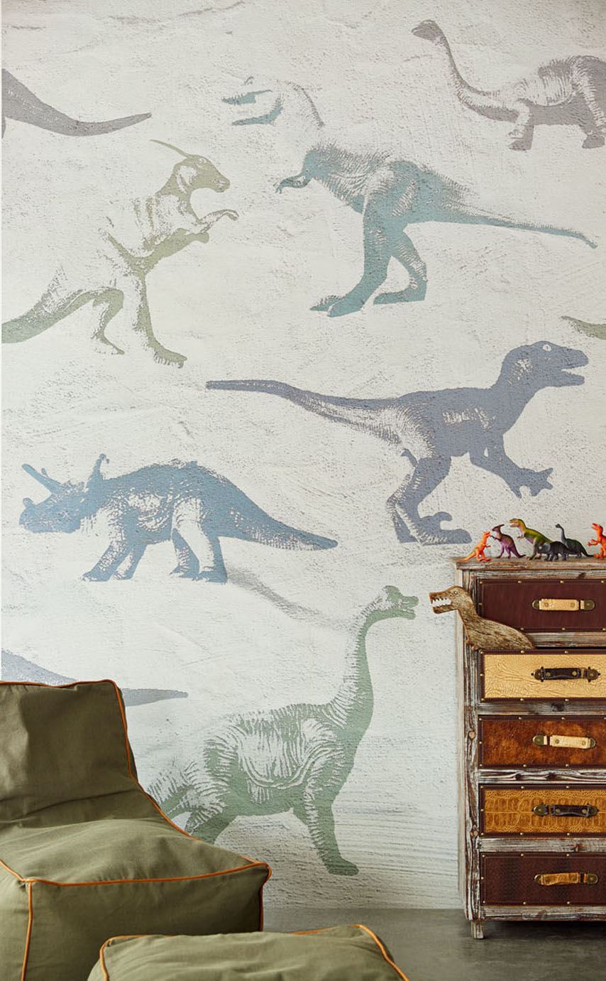 Wallpower Junior Nursey Room Wallpaper - Gray