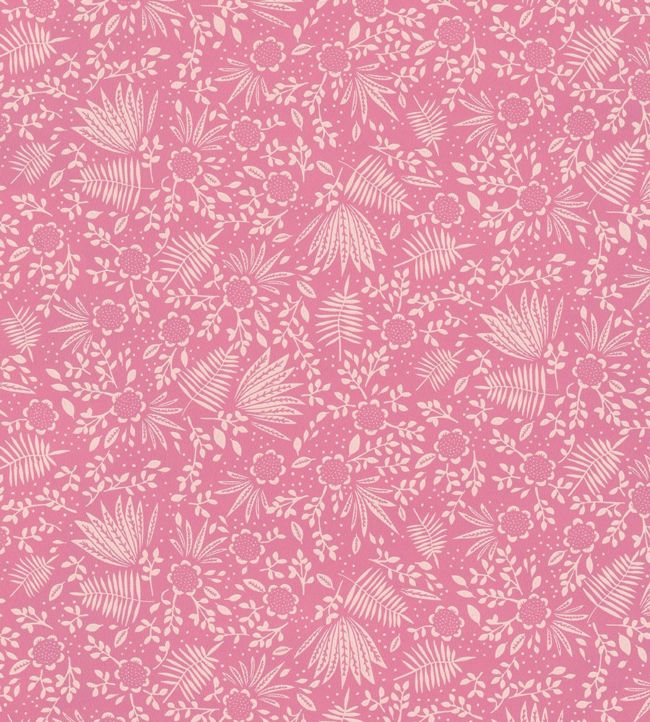 Rice II Five Nursey Wallpaper - Pink 